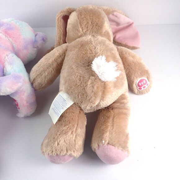 Build a Bear Lot of 3 Rabbit Puppy and Pastel Kitty Cat 16" Plush Dolls - Picture 7 of 10